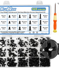 Top Shelf 525 Piece M2 M2.5 M3 Countersunk Flat Head Phillips Screw Assortment Pack Carbon Steel screws in organized case.