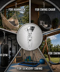 Six Pack Heavy Duty Swing Hangers For Wood Sets Up To 1000 Lbs Each, 360 Degree Swivel Stainless Steel Hammock Hardware Kit For Porch Playground Indoor Yoga Outdoor Fun Built To Last hanging hammock, chair, gym, swing