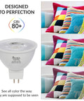 MR16 5W LED Bulbs 12V Low Voltage GU5.3 Bipin 6 Pack Easy Swap Warm White 2700K 400 Lumens with color rendering index 80+
