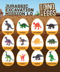 Dig Up 12 Dino Eggs And Uncover 12 Unique Dinosaur Models With A Totally Hands On Dino Dig Kit For Kids Aged 3 To 12 STEM Science Play