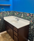 Bathroom wall with Artisan Pebble Mosaic Tile Sheet With Irregular Blue Green Stone Look Ceramic Waterproof Shower Floor And Wall Tiles