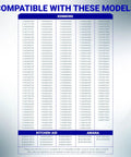 Compatibility list for Askoll M75 Washer Drain Pump Motor Replacement For Front Load Washers - Plug-N-Play Direct-Fit.