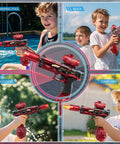 Grantley Electric Water Gun For Adults And Kids Featuring Rechargeable Automatic Squirt Blaster in outdoor fun settings.