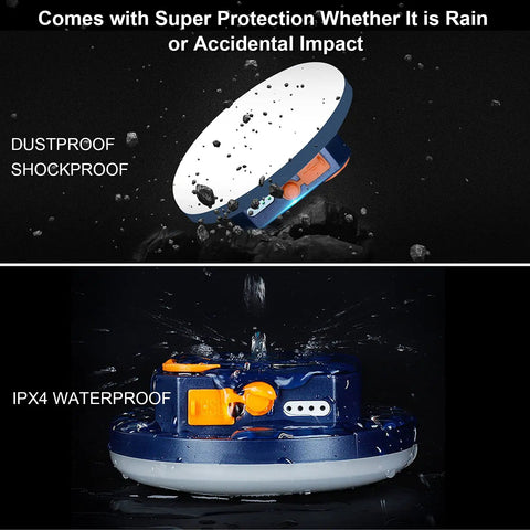 10000mAh Rechargeable Lantern With 3000LM Output 6500K showing dustproof and waterproof features, perfect for outdoor use