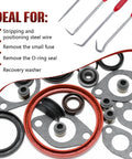 Professional Grade Grip Tight 4 Piece Hook And Pick Tool Set Double Pointed Scribe for O-ring seal removal and wiring.