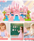 Magnetic Blocks Set 100 Pieces For Kids 3 Plus Totally Kid Friendly Open Ended STEM Toys Magnetic Tiles Building Castle Creation