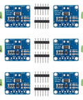 INA219 I2C Bi Directional DC Current Power Monitor Breakout Module For Arduino And Raspberry Pi With Ultra Precise 12 Bit Sensing Low Power Consumption Wide Voltage Range Six Pack modules with connectors.