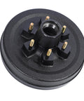 Heavy Duty 6000 Lbs Trailer Brake Drum Kit with 12 Inch Bulletproof Steel Rotors and 6 On 5.5 Bolt Pattern Hub