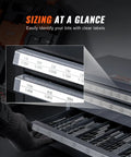 Drill Bit Dispenser Cabinet With Three Drawers, 29 Compartment Organizer showing clear labels on drawer compartments.