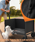 Man using 3 In 1 Foldable Wagon Cart with all terrain wheels for heavy duty hauling, showing front view and zipper detail
