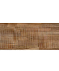 Single panel from Dope 3D Teak Wood Wall Panels Set Of 10 Handmade Planks For Modern Wall Decor with mesh backing, natural finish.