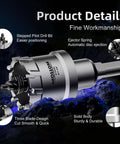 Mollom 1-1/4in carbide hole saw with 2 pilot bits; heavy-duty metal cutter for metal and plastic