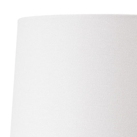 Close-up of the white cotton shade from Tommy Dinosaur 16 Inch Ceramic Table Lamp in Green with White Cotton Shade.