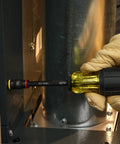 14 In 1 Adjustable Screwdriver With Flip Socket For HVAC Includes 1/4 In And 5/16 In Nut Drivers 12 Bits In Handle Impact Rated