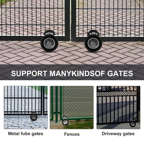 Adjustable Sliding Gate Wheel 8 Inch Tensioner Set With Mounting Bracket And U Bolts Premium Gate Accessory for metal tube gates