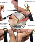 4 Pack Heavy Duty D Rings Screw In Shackle One And A Half Inch Matte Black U Shape Replacement D Ring installation guide.