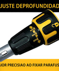 Replacement Nose Cone Assembly N435495 For Drywall Screwgun Upgrade with depth adjustment, black and yellow durable design