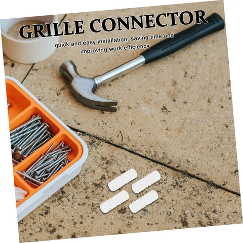 Hella Sturdy Slick Furniture Connector Kit 100 Piece Hidden Fasteners For Dead Simple Cabinet And Shelf Assembly Heavy Duty Wood Panel Joiners With Double Head Design, featuring tools and fasteners on a work surface.