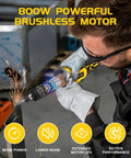 Heavy Duty Brushless Die Grinder Cordless Power Tool With One Quarter Inch Chuck For Pro Shops Gonna Smash Every Cut Polish And Grind Job Like A Total Boss in use with sparks flying.