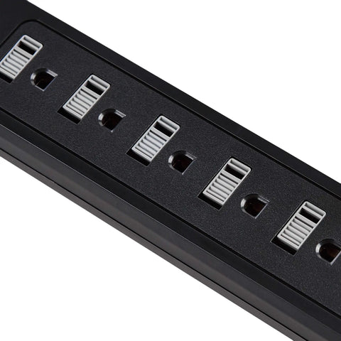 Surge Protector Power Strip With 6 Outlets And 2 USB Ports, 1000 Joule Protection, 6 Foot Cord, Black, Plug And Play Ready All In One Outlet Hub For Home Office And Everyday Electronics