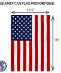 All American Fourth Of July Garden Flag Outdoor Decor Made In The USA Premium Poly Poplin Weather Resistant Double Sided Fade Resistant