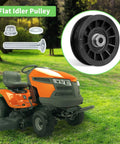 Flat Idler Pulley For Riding Mower Belt Tensioner Fits Husqvarna Poulan YT4000 YS4500 42 Inch And 54 Inch Decks