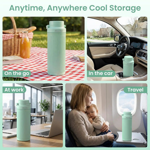 Grab And Go Breast Milk Cooler Bag For Pumping Moms Keeping Fresh Milk At Forty Three Degrees In One Hour Leakproof Design in various settings.