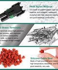 Weather Pack Connector Kit Bundle With 401 Pieces showcasing PA66 nylon connectors, H62 brass terminals, and silicone cable seals.