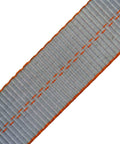 Close-up of Silver Series webbing used in Complete Axle Strap Tie Down Kit With Snap Hook Ratchet Straps for heavy duty hauling.