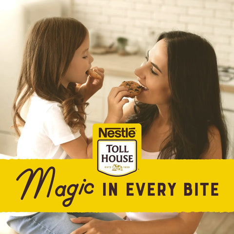 Mother and daughter enjoying cookies with Milk Chocolate Morsels For Baking 23 Ounce Gluten Free Chocolate Chips That Melt In Cookies And Brownies With Double The Morsels For Rich Chewy Homemade Vibes.