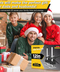 Family with gifts including 2-Pack Labor Saving Arm Jack 12 Inch Tool Lift For Drywall Tile Walls And Cabinet Positioning