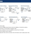 Wiring diagram for Non Programmable Digital Thermostat 2 Pack For Home Use 1 Heat 1 Cool Large LCD Display
