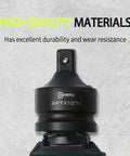 Industrial Grade 3/8 Inch To 1/2 Inch Impact Socket Adapter Reducer Made From Cr-Mo Steel For Pro Grade Rotation Converter And Tough Gear Maintenance