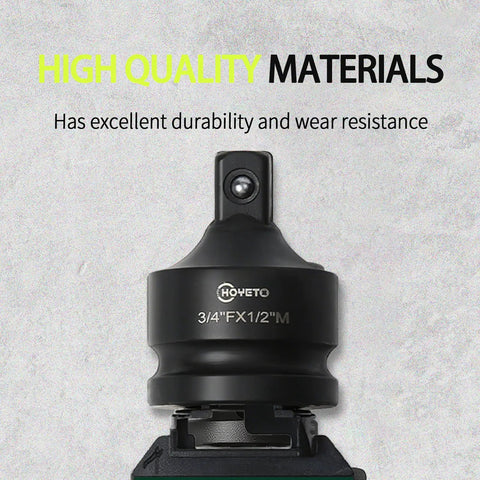 Industrial Grade 3/8 Inch To 1/2 Inch Impact Socket Adapter Reducer Made From Cr-Mo Steel For Pro Grade Rotation Converter And Tough Gear Maintenance