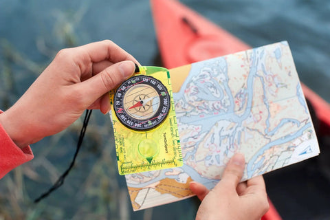 Orienteering Compass For Hiking And Camping, Pro-Grade Scout Tool For Map Reading And Navigation, Acrylic Baseplate With 360 Degree Bezel
