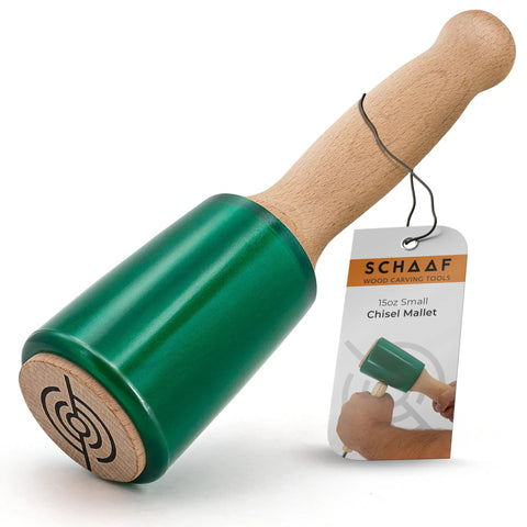 15oz Wood Carving Mallet For Woodworking With Ergonomic Wooden Handle Reducing Hand Fatigue And Non Marring Urethane Head Protecting Tools Workhorse Chisel Hammer For Gouges Dovetails Mortises And Jointing