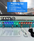 Tank G Multi Effects Guitar Pedal With 36 Editable Presets And A 3000mAh Rechargeable Battery includes manual and cables