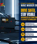 Wig Wag 36 Pattern Wave Wagger Headlights Module showcasing flasher technology for emergency vehicles, 12 24V LED, 240W max.