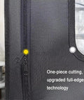 Close-up of zipper on Large 75 by 60 by 65 cm 3D Printer Enclosure showing one-piece cutting and upgraded edge technology