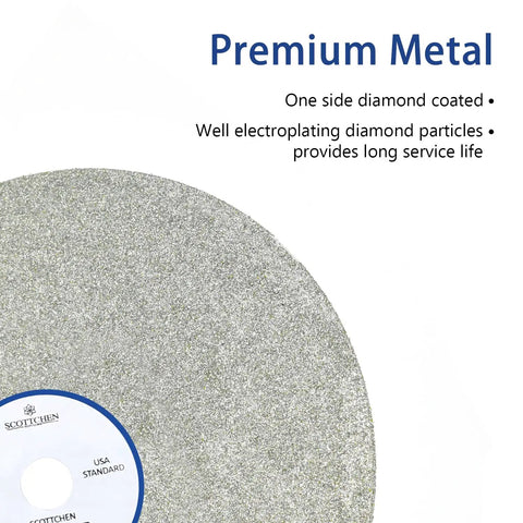 Diamond Grinding Wheel Disc For Flat Lap 6 Inch Diamond Wheel With One Half Inch Arbor Hole 60 Grit Beast Heavy Duty Pro Grade