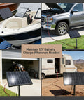 12V Solar Panel Kit For Electric Fence And Gate Opener With Smart MPPT Controller 10W Waterproof Trickle Charger in use