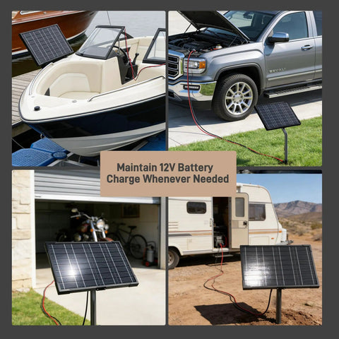 12V Solar Panel Kit For Electric Fence And Gate Opener With Smart MPPT Controller 10W Waterproof Trickle Charger in use