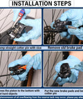 Installation steps for BL 05S Ceramic Bike Brake Pads For Disc Brakes Compatible With Shimano N03A N04C including replacement process