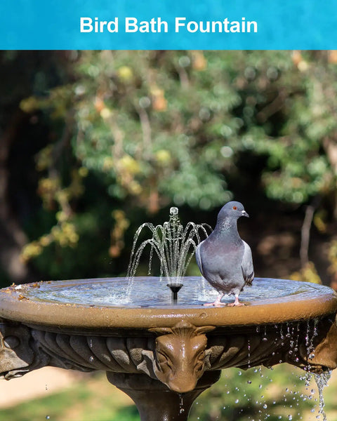 Solar Water Fountain Pump For Bird Bath And Pond Outdoor Garden Pool Backyards 1.5W Solar Powered Fountain with pigeon on top