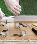 Knockout Four Pack Sliding Screen Door Tension Springs Replace B638 B687 B639 B756 Push Pull Hardware, stainless steel rollers and installation.