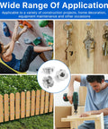 100 Pack One Quarter Twenty T Nuts Stainless Steel 304 Four Prong Tee Nuts For Woodworking Cabinets Furniture And Rock Climbing Holds Durable Threaded Inserts For Strong Secure Joints, including applications in climbing, furniture, and fence installation.