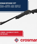 177 Caliber CO2 Semi Auto Air Rifle With 12 Shot Magazine And 780 FPS Black Finish Rifled Barrel Display