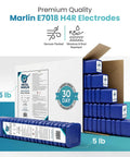 Premium E7018 H4R Low Hydrogen Carbon Steel Stick Electrode One Eighth Inch Five Pound Pack Vacuum Sealed Waterproof Packaging