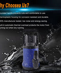 Heavy Duty Submersible Sump Pump with thermoplastic housing for durability and safety, designed for high-capacity drainage.