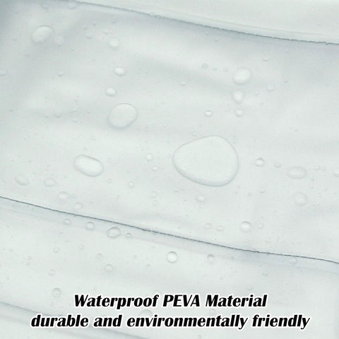Close-up of waterproof PEVA material for Keyboard Dust Cover For 88-Key Digital Pianos And Keyboards, water droplets visible